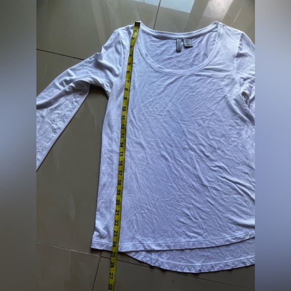 Paraphrase Long Sleeve Tunic Tee PARAPHRASE Women White PulloverT-Shirt Size M - Picture 14 of 16